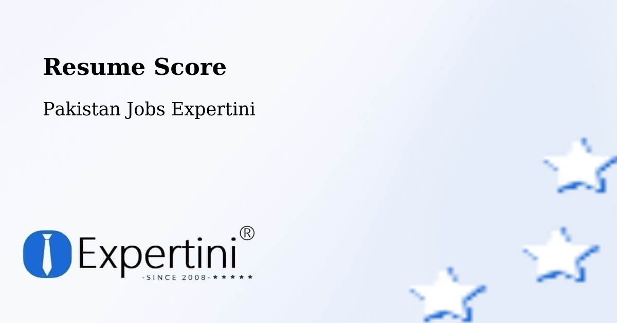 Resume Score & Job Description Match Tool – Shingli Bala - Pakistan Jobs Expertini